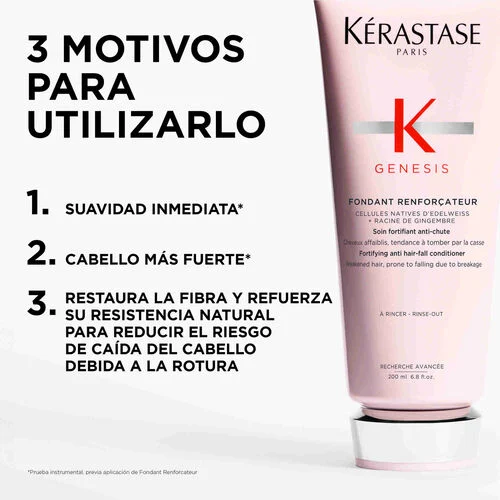 Kérastase Genesis Fondant Renforçateur Acondicionador Anticaída Talla de Viaje 75ml 75ml - Imagen 3